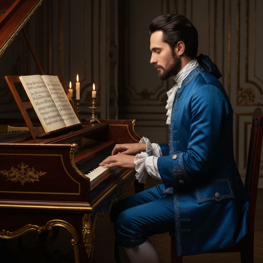 Portrait de Jean Moreau, Clavecin