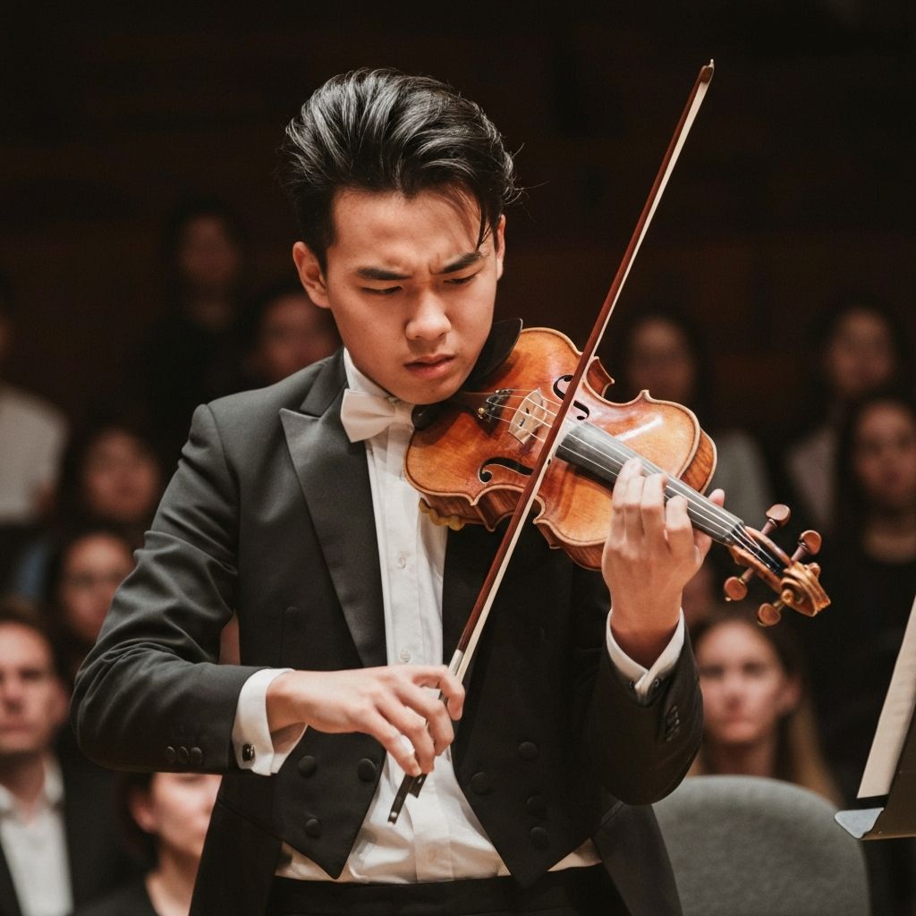 Portrait de Loïc Rio, Violon